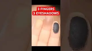 Only 3 fingers and 3 eyeshadows Makeup Hack!