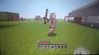 Minecraft superhero adventure with evil captain chicken