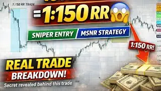 1:150 RR With Just 15 Pips SL 😱 | Pin Point Entry | #MSNR Trading Strategy (Real Trade breakdown )