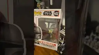 Day 15 &bull; POTD - Din Grogu and Djarin!! #starwars #funko #funkostarwars #funkocollection #ytshorts