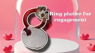 Diy 💍Ring platter for engagement💕 #decoration #artandcraft #diy #youtube #decor #