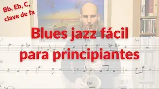 Blues f&aacute;cil para saxof&oacute;n alto 🎷 (&iexcl;con partitura incluida!)