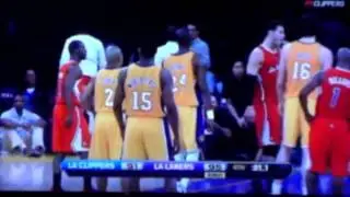 FIGHT Chris Paul against Pau Gasol Different Angle:The battle of hair