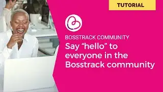 Tutorial: Say hello to the community