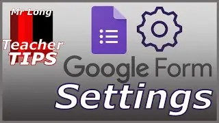 Серия Google Forms &mdash; настройки Google Form
