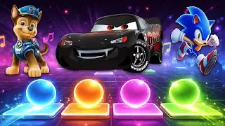 Paw Patrol 🆚 Lightning McQueen 🆚 Sonic Prime - Tiles Hop EDM Rush 🎶 Who Is Best? 🎯