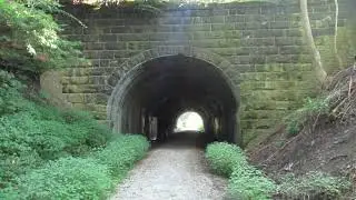 The abandoned train tunnel in Barnesville, Ohio