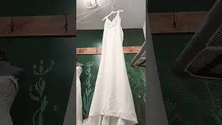 How to steam a wedding gown #ShortsmasChallenge #ironingtips