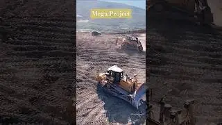 Caterpillar D8R Dozer mega project working #shorts #youtubeshorts #caterpillardozer #dozerworking