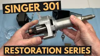 How to reassemble the motor on a Singer 301: Singer Restoration Series part 21