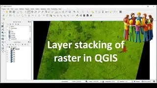 How to do Layer stacking of raster in QGIS | Image processing