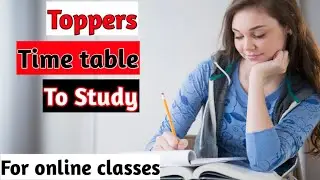 Time table for students for online classes | Week day time table | Start-Up Learning