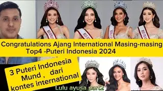 Congrats announcement ajang internasional top4 Puteri Indonesia 2024 #puteriindonesia2024 #pageant