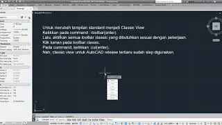 Switch to classic view AutoCAD