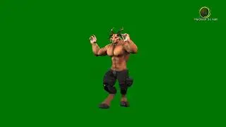 🐐 Humanoid Goat Dancing Green Screen HD  🐐