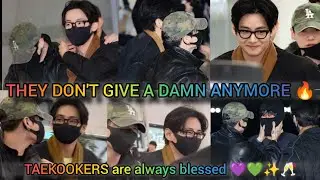 Taekook's Airport Hug is a Slap to all the haters😂🔥The Most 'Married Couple' Energy 😎🥂❤️