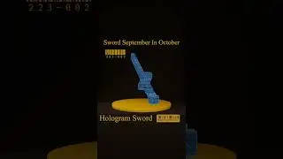 Holographic Sword - Day 2 - Sword September in October #3dmodel #blender #gaming #magicitems #sword