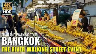 🎡 The River Walking Street 2026: Amazing Street Foods Event At Pinklao! [4K HDR]