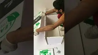 Modern 3 FT PVC Board Bathroom Storage Cabinet with Drawers. #shorts #viral #youtubeshorts #video