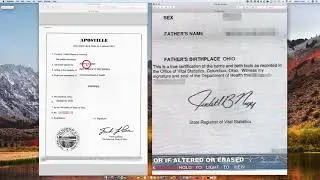 How to Apostille an Ohio Birth Certificate signed by State Registrar Judith B. Nagy