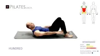 Ćwiczenia na brzuch Pilates - SETKA -  ćwiczenie na mięśnie brzucha