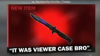 He got a Knife out of the Viewer CASE!