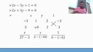 Cross Multiplication Method to solve Linear Equations in two variables Question 3