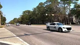 Police Cars Goes To Cross Island Parkway For Crash!!!!!