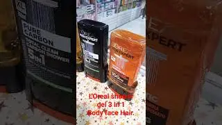L'Oreal body wash shower gel 3 in 1 body face hair for beast results.