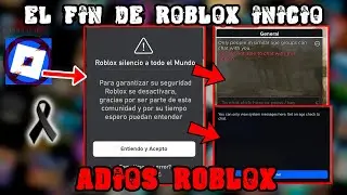 EL FIN DE ROBLOX INICIO 🥳 Silenciaron a todo el Mundo 😭 Adios Roblox