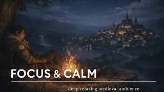 SAVE POINT 🌙 Knight Resting by the Fire | Medieval Night Ambience