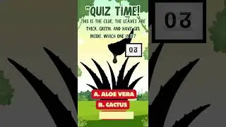 Guess the Plant! Guess Fun Facts for Kids! #learnaplant #kidstrivia #shortsquiz #plantfacts