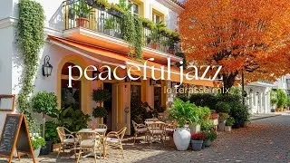 STREET JAZZ CAFE | COZY OUTDOOR COFFEE WALK 🚶☕ | RELAXING MUSIC