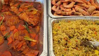 Foods at Filipino Birthday Party sa America