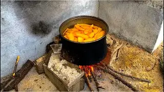 Odun Ateşinde Kabak Reçeli Pişirdik👌🏻Köy Günlükleri