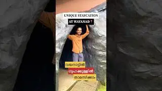 വയനാട്ടിൽ ഗുഹക്കുള്ളിൽ താമസിക്കാം/ Unique Staycation At Wayanad #travel #shorts #wayanad