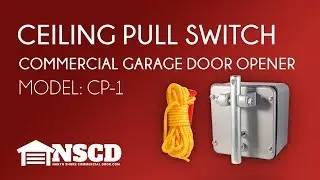 Commercial Garage Door Opener CP-1 Exterior/Interior Surface Mount Ceiling Pull Switch