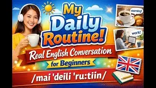 ☀️ IPA.My Daily Routine | Real English Conversation for Beginners