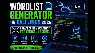 Wordlist Generator in Kali Linux 2026 🔥 | Create Custom Wordlists for Ethical Hacking