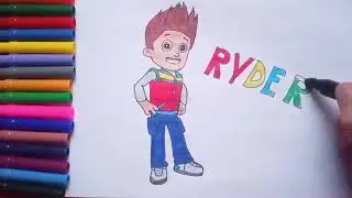 How to Draw Ryder from Paw Patrol, Easy step by step.