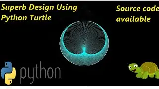 python turtle graphic design 3D in 3 minutes #python #code