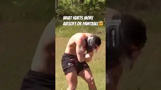 What hurts more Airsoft or paintball? 🤔 #airsoft