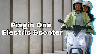 Piaggio One Electric Scooter First Look  Single charge 90km Range