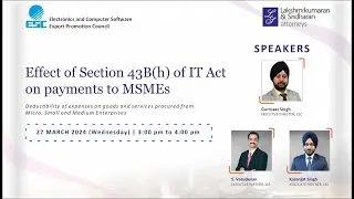 Webinar on  Section 43Bh of the Income Tax Act, 1961 and its implications