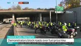 French demonstrators protest rising fuel taxes