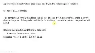 Maximizing Expected Profit When Price is Uncertain