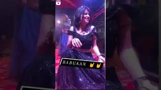 mahi manisha staj show babuaan song 😘😘😘babuaan band hola