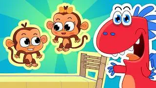 5 Malutkich Małpek Po Ł&oacute;żku Skakało 🐵 Piosenki Dla Dzieci Smoka Edzia