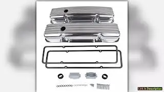AP02 Aluminum Short Finned Valve Covers wGaskets For Chevy SBC 327 350 400 19581986 Premium Quality