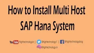 Как установить многохостовую систему SAP HANA | Многохостовые (распределенные) системы SAP HANA